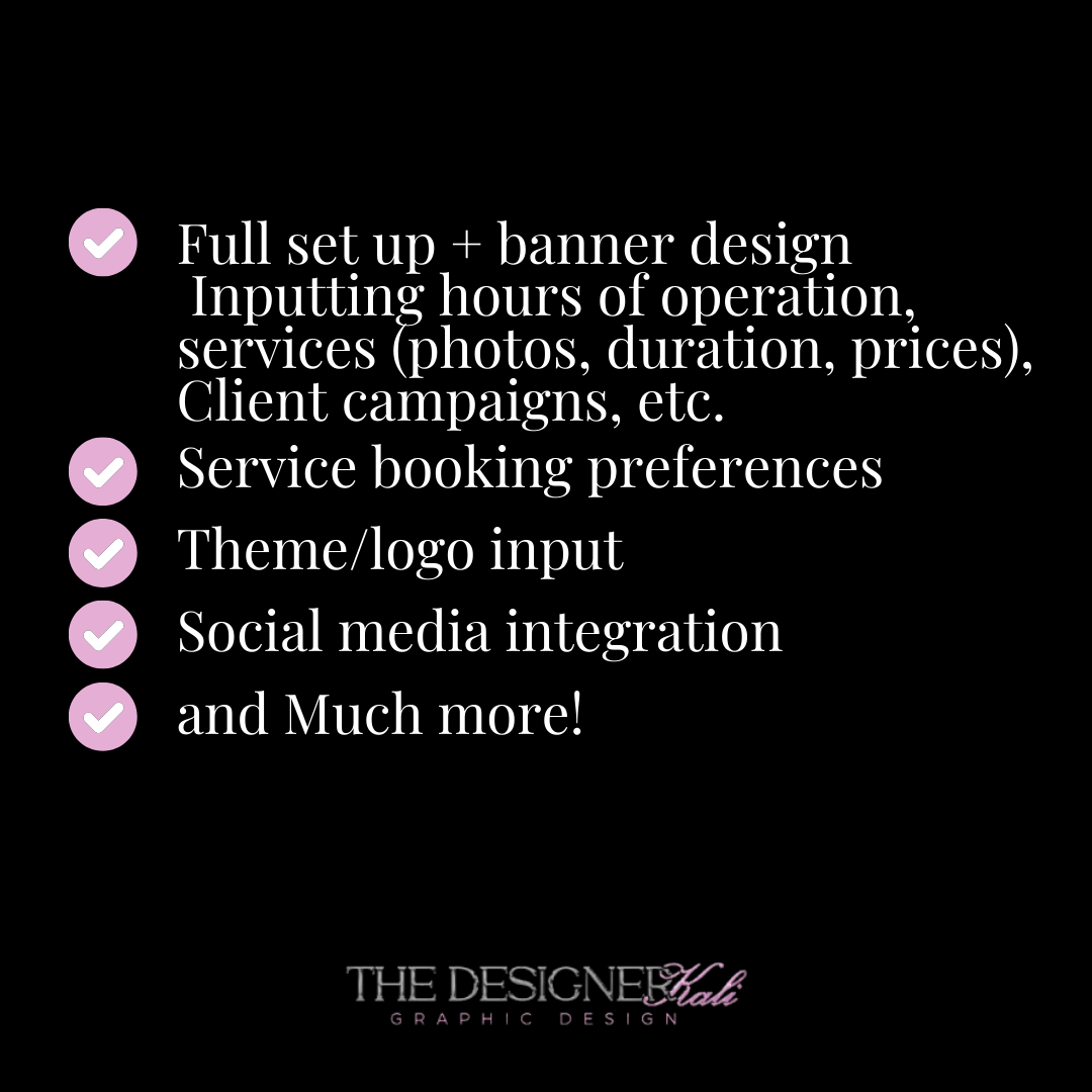 Acuity site full set-up & banner design