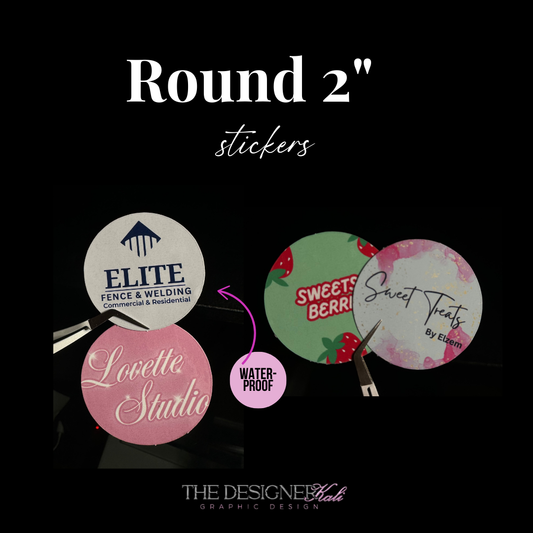 Round 2" stickers